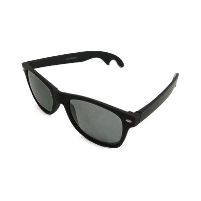 China Fashion Sunglasses Black Plastic Bottle Opener Sunglasses Beer Opener Sunglasses for sale