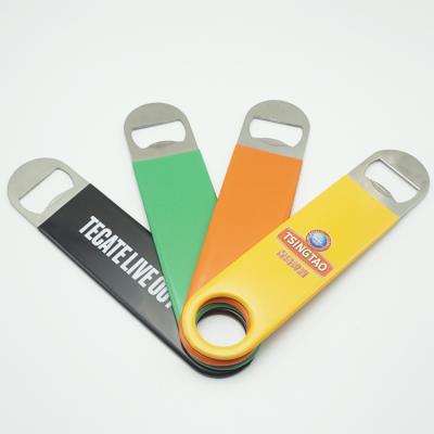 China Durable reusable beer bottle opener is made of durable stainless steel for the bartender for sale