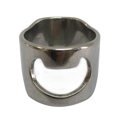 China Durable Mini Stainless Steel Finger Ring Bottle Opener Bar Tool Beer Opener With Custom Logo for sale