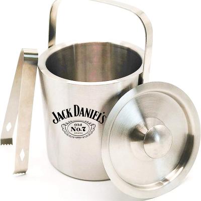 China Viable Adoptive Original Kilkenny LandShark Leinenkugel Jack Daniles Mini Ice Bucket & Tongs Claw Ice Clip for sale