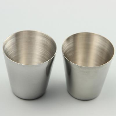 China Home Decor.Hotel.Restaurant.Bar Personalized 30ml 50ml Stainless Steel Short Mini Liquor Shot Glass Wine Glass for sale