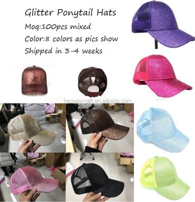 China breathable & Waterproof Wholesale Cheap Discount Big Monogram Glitter Hat for sale