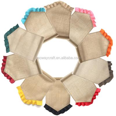 China Hive Garden Flags New Arrival 12 Colors In Stock Wholesale Hot Sale Monogram Color Trim Burlap Hive Hive Garden Flag for sale