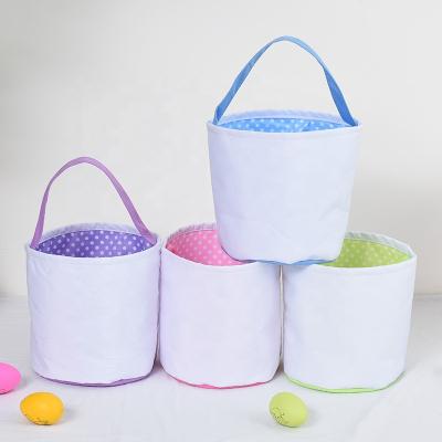 China Modern Personalized Creative Blank Easter Tote Bag Wholesale Monogram Easter Blank Basket for sale