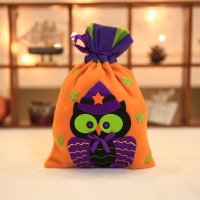 China Colorful Tote Bag Cute Kids Halloween Gift Tote Bag Halloween Tote Bag Custom Pumpkin Decoration Bag for sale