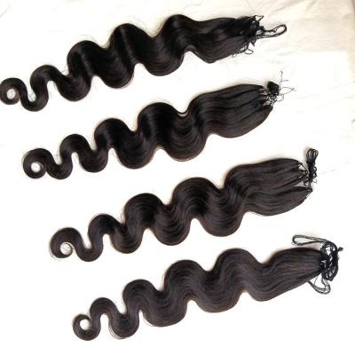 China Wholesale Price 100%virgin Silky Straight Wave Human Feather Hair Extension,Cheap Line Hair Extensions,Pre Feather Feather Braiding Hair for sale