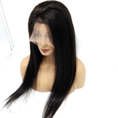 China Grade 10a wave mink hair brazilian hd silky straight lace frontal wig, brazilian straight hair lace front wig, hd 13x6 lace up straight wig for sale