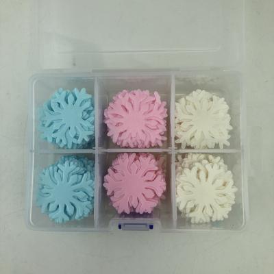 China Disposable Edible Wafer Paper Snowflake Cake Tools For Cake Decorations for sale