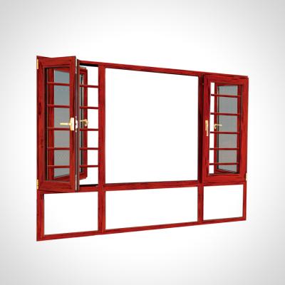 China Swing Security Window Design Aluminum Windows With Mosquito Net And Grille for sale