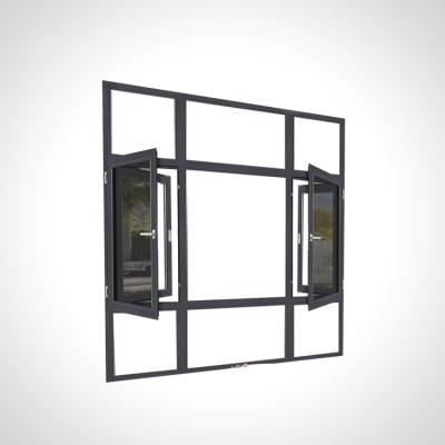 China Swing Aluminum Frame Casement Windows Good Quality With Fly Screen for sale