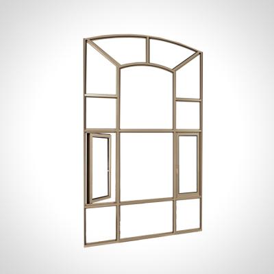 China Swing Frame Modern Design Aluminum Casement Double Glass Windows With Screen for sale