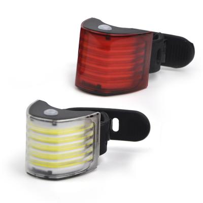 China ABS+PC Bike Lights Front And Rear Set180 Degree Lighting USB Rechargeable 5 Wide Angle Clear Print Options 180 Degree IPX3 for sale