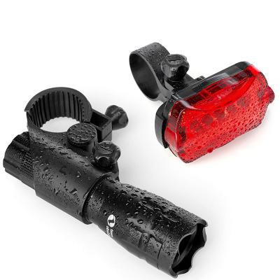 China ABS Chargeable Waterproof Multifunctionbicycle Lamp USB 1500 Lumen Headlights and LED Tail Light Front Lamp 2400mAh Battery for sale