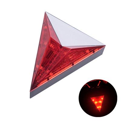 China High Quality ABS Hot Selling 3*AAA Battery LED USB Bicycle Back Light Safety Warning Rear Light for sale