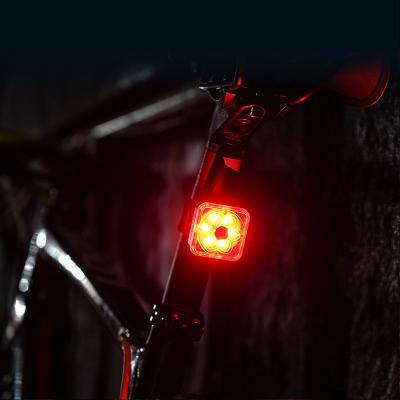 China High Quality ABS 3.7V 200mAh Li Battery LED USB Rechargeable Bicycle Back Light Safety Warning Rear Light for sale