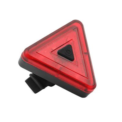 China High Quality ABS 3.7V 200mAh Li Battery LED USB Rechargeable Bicycle Back Light Safety Warning Rear Light for sale