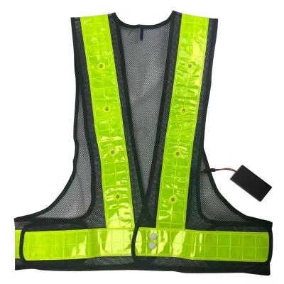 China Water proof reflective running vest, high-visibility warning light for runners, night running, walking, cycling for sale