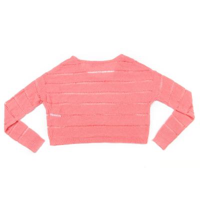 China High Quality Anti-Wrinkle Sweater Supplier Sweater Design Pointelle Knit Pullover O-Neck Women Top Sweater for sale