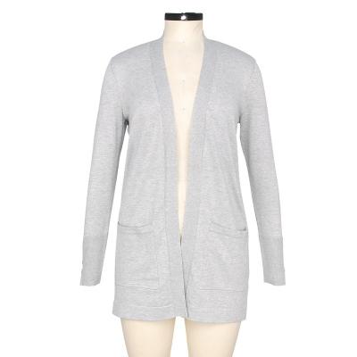 China Anti-wrinkle ODM/OEM Ladies Casual Sweater Long Sleeve Cardigan Computer Knitted Sweater Women for sale