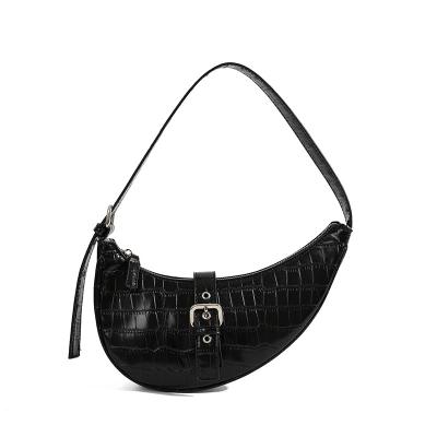 China Dating Guangzhou 2022 wholesale fashion trend quirky ladies shoulder handbags crocodile pattern women's armpit bags for sale