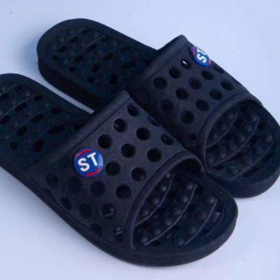 China Soft Massage OEM/ODM Shower Slides Ease Open Toe Casual Bathroom House Slippers For Men for sale