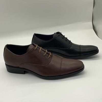 China Light Weight Hot Selling Party Wear Office Wearing Men Formal Brown Soft Stylish Shoes PU Outdoor Shoes for sale