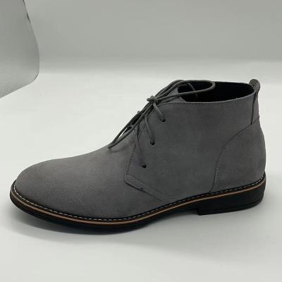 China Anti-slippery Classic Suede Leather Lace Up Ankle Mens Casual Boots for sale