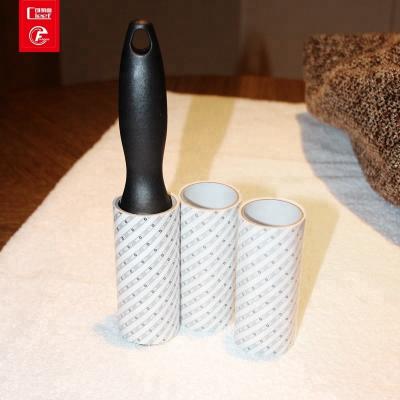 China Manufacture Dust Sticker Cleaning Fiber Roller Eco-friendly Strong Sticky Fiber Remover Brush for sale