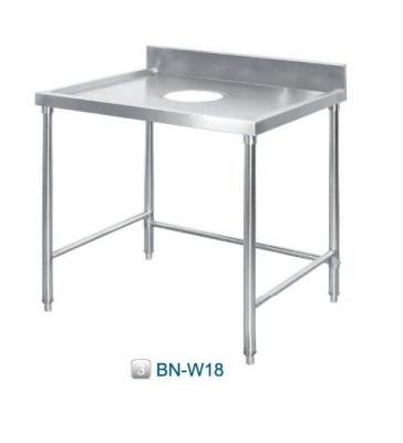 China Commercial Supplying Stainless Steel Waste Collection Work Table For Kitchen BN-W18 for sale