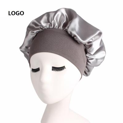 China Eco-Friendly Custom Hood With Logo And Wholesale Custom Double Layer Hair Satin Silk Hood for sale