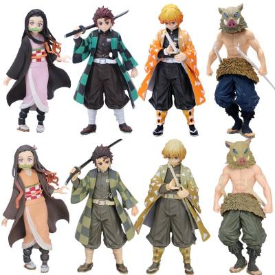 China Anime Kimetsu Action Number Demon Slayer 2022 No Action Number Yaiba Kamado Tanjirou Kamado Nezuko Anime PVC Action Cartoon Figure Toys Model for sale