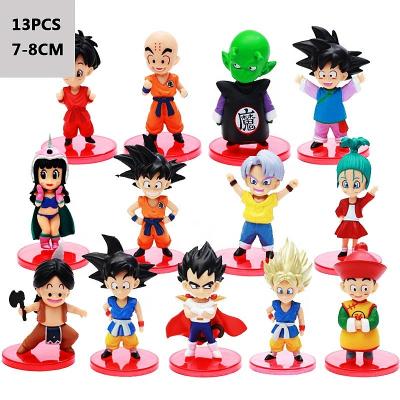 China Action Number Anime Figures Best 13Pcs Dragon Balls z Toy Creative Set Gohan Dragon Balls Amazon Table Decoration Ornament Action Anime Figure Figures for sale