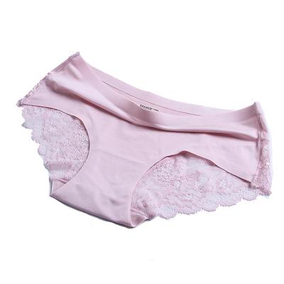 China Custom Made Women's Antibacterial Sexy Transparent Mesh Underwear Seamless Breathable Women's Panties for sale