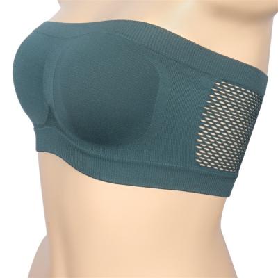 China QUICK DRY U Back Chest Sports Lady Wrapped Upper Vest Seamless Bra Girl Chest Seamless BraTube High Quality for sale