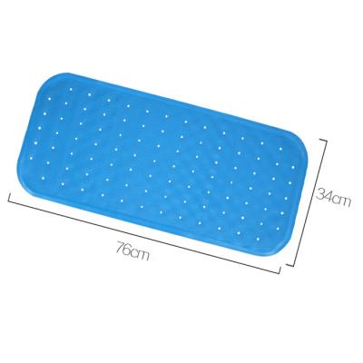 China Viable Custom Color Bathtub Bathroom Rubber Bath Mat With Suction Cup for sale