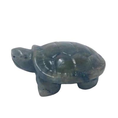 China Animal Amethyst Dragon Turtle For Religious Crafts Wholesale Labradorite Natural Stone Carvings From China for sale