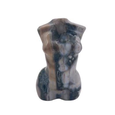 China Wholesale Bulk Natural Torso Crystal Torsos For Home Decoration Jasper Gemstone Howlite Women Model Body Healing From China Ocean for sale