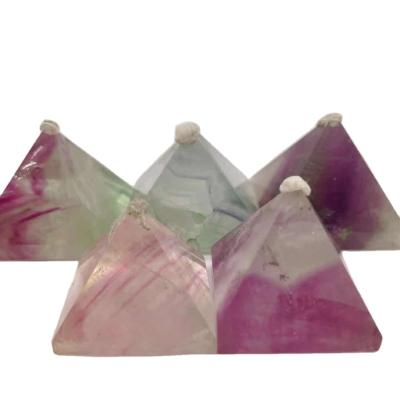 China Natural Fluorite Crystal Pyramid Spirit Quartz For Crystal Islamic Gift from China beautiful religious crafts for sale