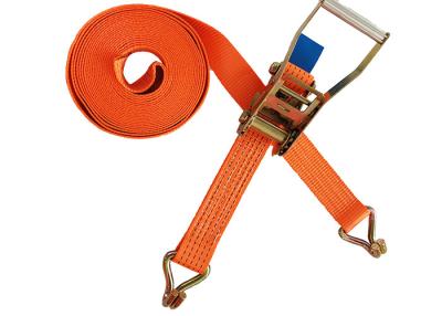 China 50mm Width Webbing Tie Down Straps Car Trailer Tie Down Straps EN12195-2 for sale