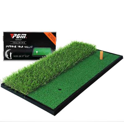 China PGM DJD005 2 mini grass golf mat golf grass mat golf hitting practice mats golf hitting mats for sale