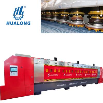 China Building Material Shops HUALONG Machinery HLMJX-16 16 Head Automatic Granite Stone Marble Polishing Machine For Slab for sale