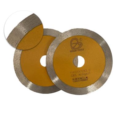 China Quartz Stone Cutting Blade Gold Stone Diamond Saw Blade Quartz Stone Circular Saw Blade Marble For Ceramic Tile 114*20*12 for sale