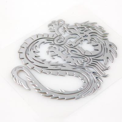 China Anti-Counterfeiting ETIE Nickel Sticker Logo Dragon Anti-Counterfeit Hot Selling Decals For Tap Cars Cap Sticker Machinery for sale