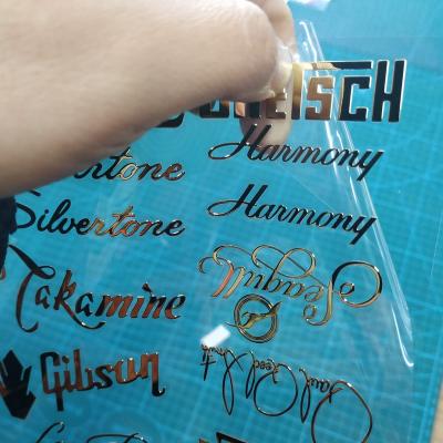 China Scratch off sticker decal gold nickel custom sticker with factory price electroform metal nickel stickers for sale