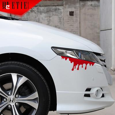 China ETIE Decoraion PVC Sticker For Car Accessories Decor Side Window Decal Blood Vinyl Wrap Automobile Adhesive for sale