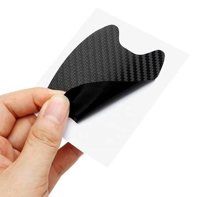 China Windshield Stickers Black Color Carbon Fiber Sticker Car Door Die Cut Vinyl Sticker Styling Accessories for sale