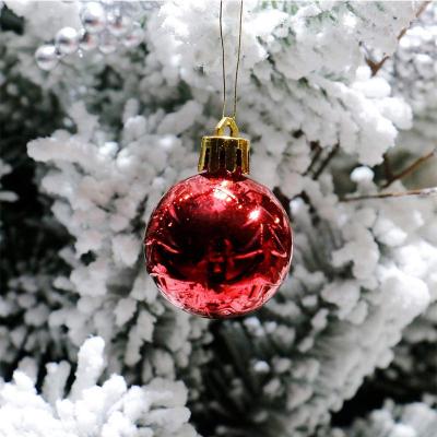 China Hot Selling Amazon 34pcs 4cm Christmast Ornament Christmas Ball Set Christmas Decorations Christmas Tree Decoration Ball Shaped Ball for sale