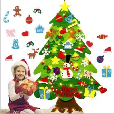 China High Quality Customized Eco-friendly DIY Christmas Tree Felt Decorations Bulk Felt Christmas Gift for sale