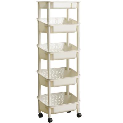 China Sustainable Hot Selling 5 Tier Kitchen Storage Reeked Rack Shelf for sale