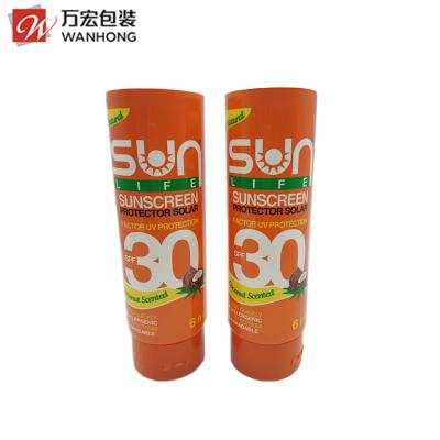 China High quality custom printing biodegradable empty single container tube cosmetic packaging, 100% pe material green sugarcane tube packaging for sale